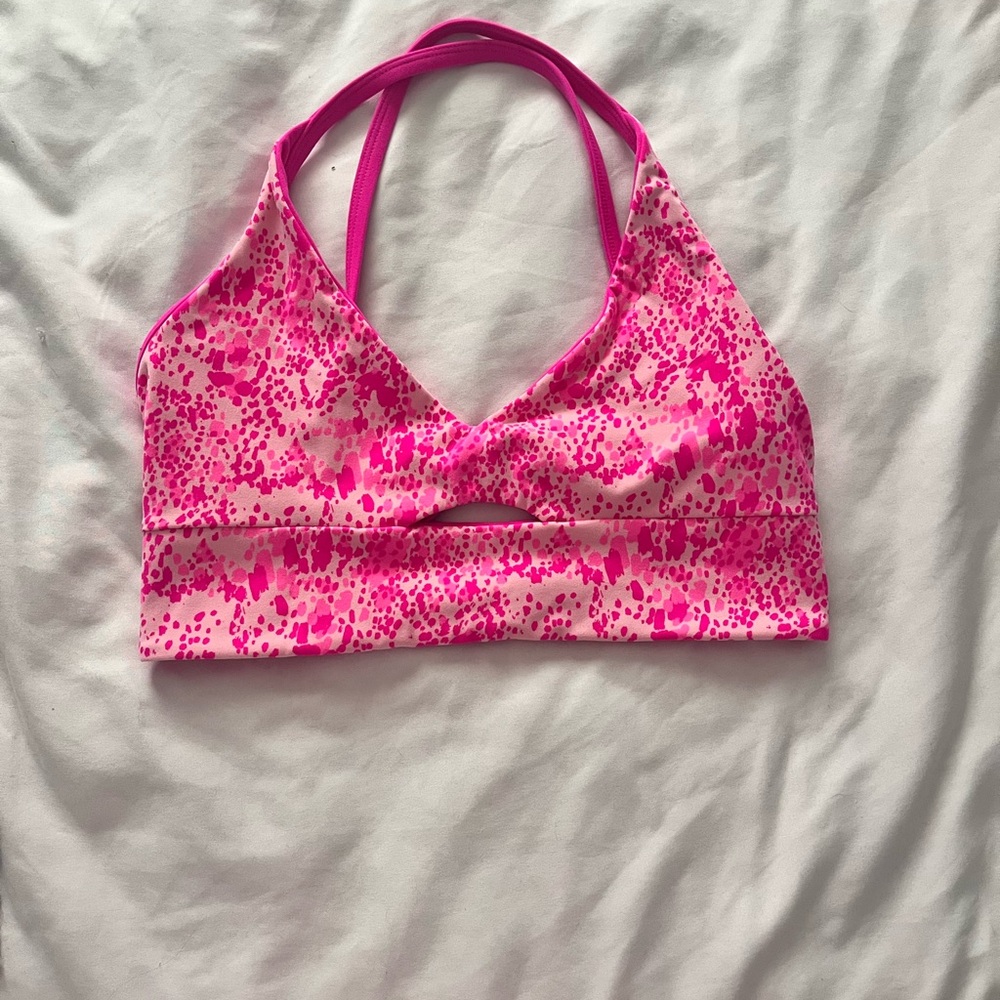 BuffBunny Pink Patterned Bra